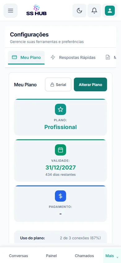 Meu Plano no celular